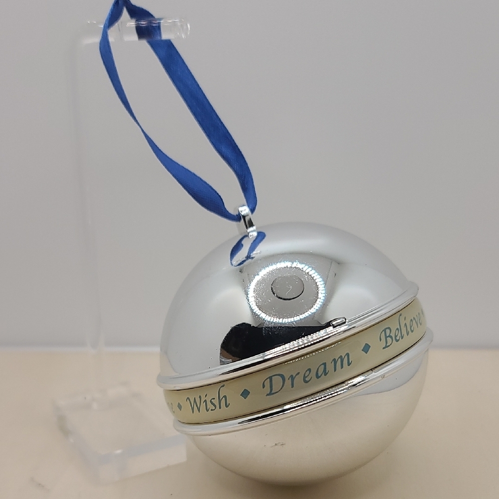 Avon Inspirational Wish Ornament -  Silver Write your Wish & Place On Tree NWT